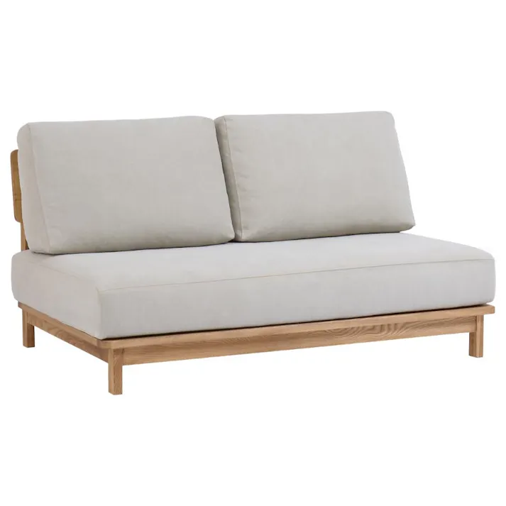 関家具 nora. 2人掛けソファ マナー4 キャンバス生地 アイボリー色 木フレーム アッシュ材 431872(配送方法:開梱設置) 4550140318726【別送品】