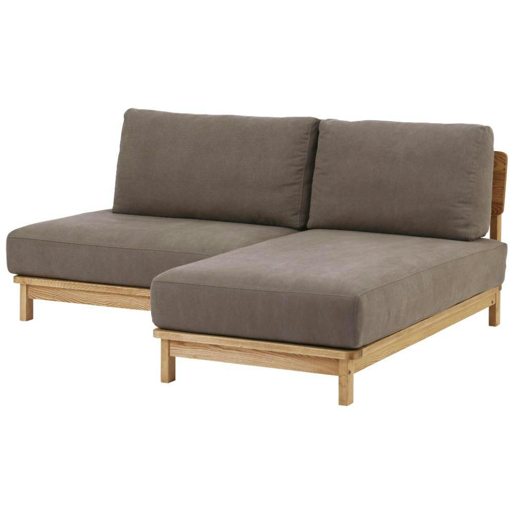 関家具 nora. スモールカウチソファ マナー4 キャンバス生地 ブラウン