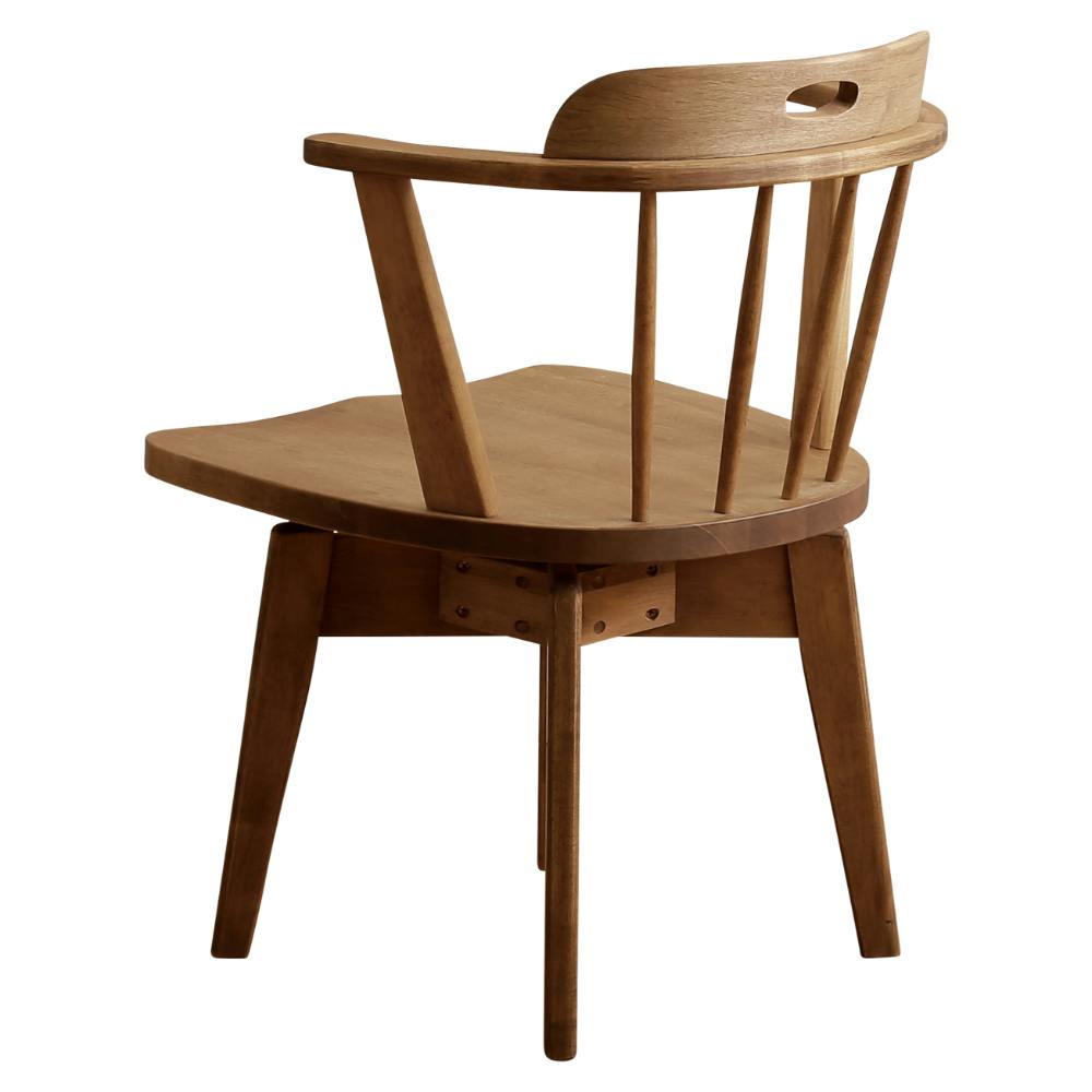 関家具 nora. ダイニングチェア ローカー3 ナチュラル 回転チェア 板座