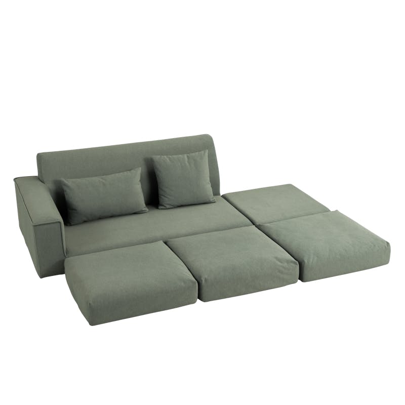 関家具 PETTO トビー 右肘ソファセット 幅247cm 2.5人掛けソファ+