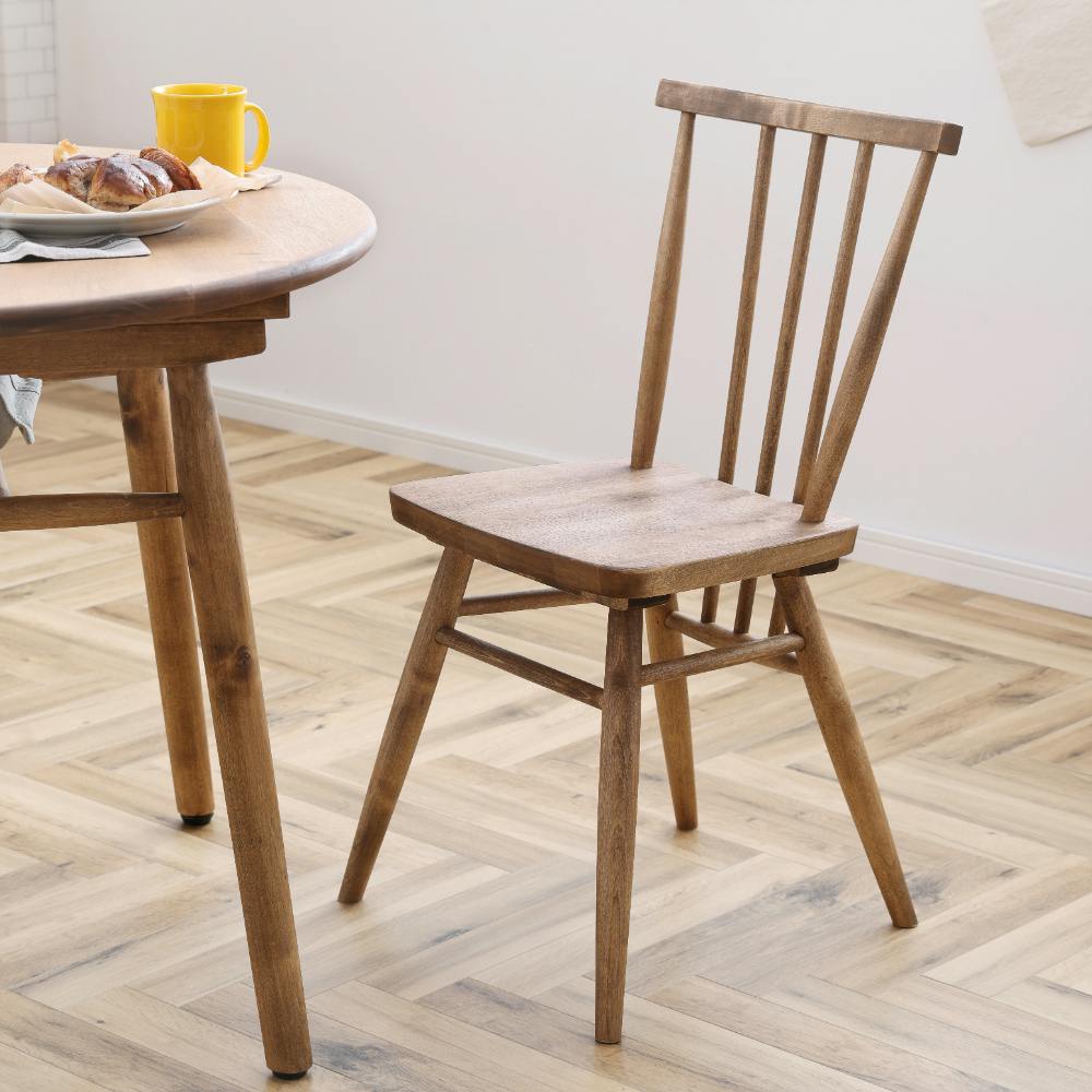 関家具 nora. ダイニングチェア アネモネ3 ナチュラル(バーチ材) 板座