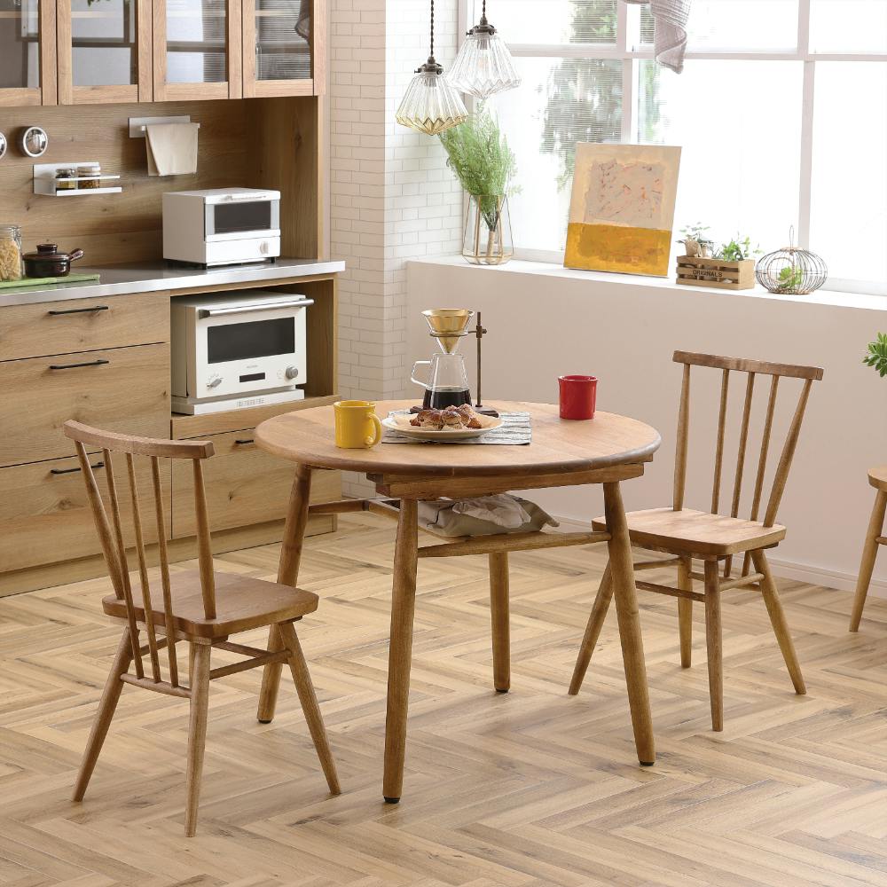 関家具 nora. ダイニングチェア アネモネ3 ナチュラル(バーチ材) 板座