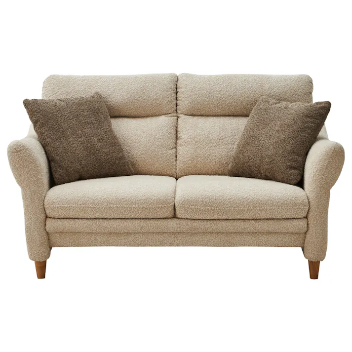 関家具 ToMeet 2人掛けソファ シビル 幅151cm アイボリー ファブリック ハイバック 447142(配送方法:開梱設置) 4550140471421【別送品】