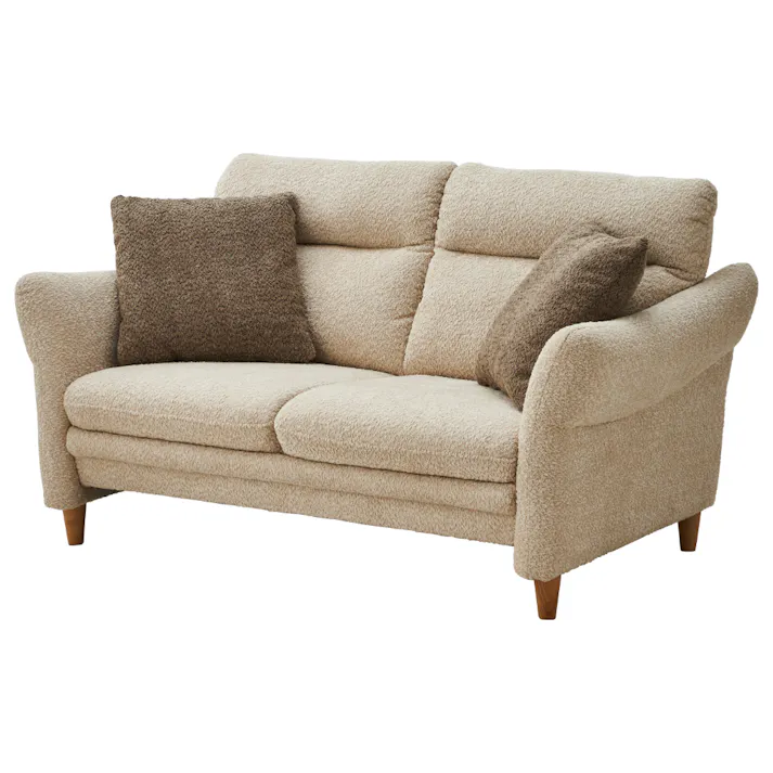 関家具 ToMeet 2人掛けソファ シビル 幅151cm アイボリー ファブリック ハイバック 447142(配送方法:開梱設置) 4550140471421【別送品】