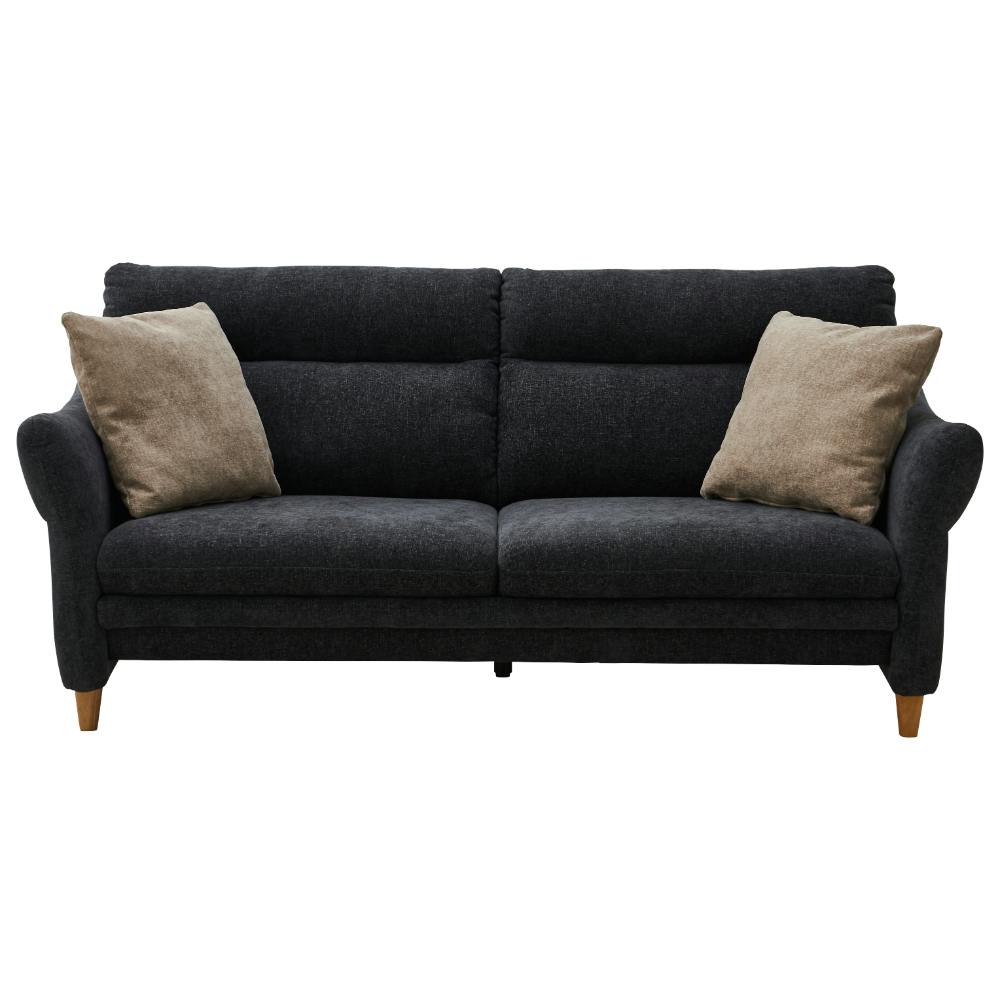 関家具 ToMeet 3人掛けソファ シビル 幅188cm ブラック ファブリック ハイバック 447146(配送方法:開梱設置) 4550140471469 3人掛けソファー 関家具 ToMeet 3人掛けソファ シビル 幅188cm ブラック ファブリック ハイバック 447146(配送方法:開梱設置) 4550140471469 3人掛けソファー