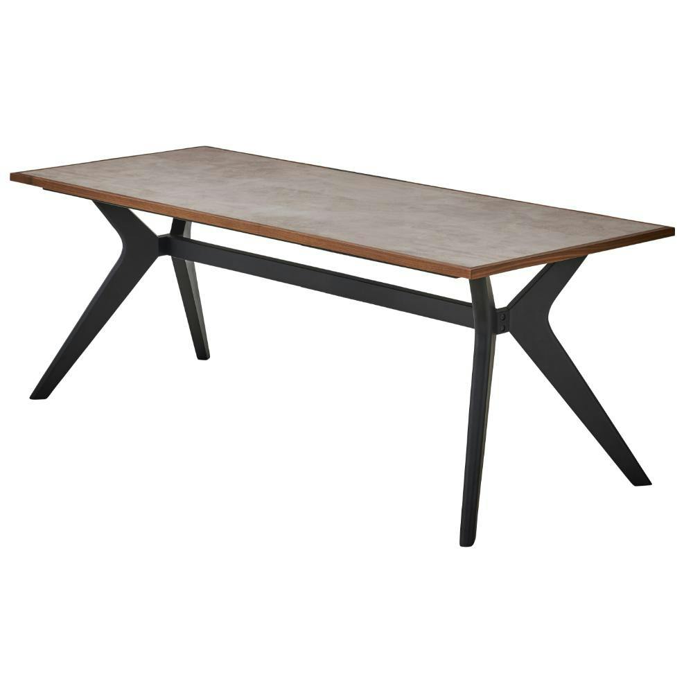 関家具 ToMeet ラミン ダイニングテーブル 幅180cm メラミン天板 ブラウン ブラック脚 447251(配送方法:開梱設置) 455014047251 ダイニングテーブル 関家具 ToMeet ラミン ダイニングテーブル 幅180cm メラミン天板 ブラウン ブラック脚 447251(配送方法:開梱設置) 455014047251 ダイニングテーブル