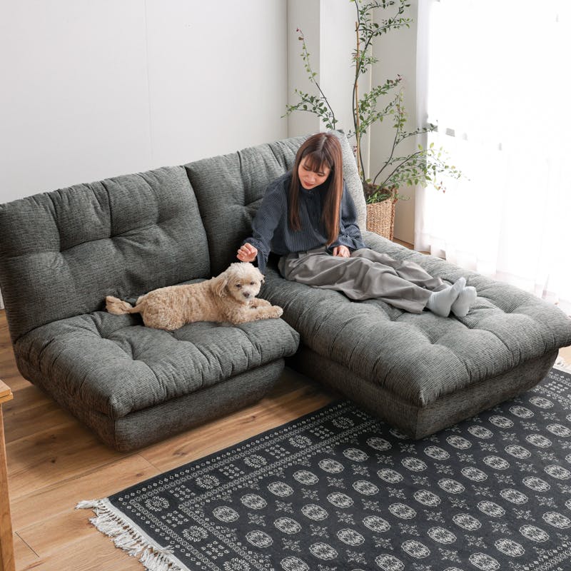 関家具 PETTO 1人掛けソファ ポフナ 幅89cm PB10 グローブ 458470(配送