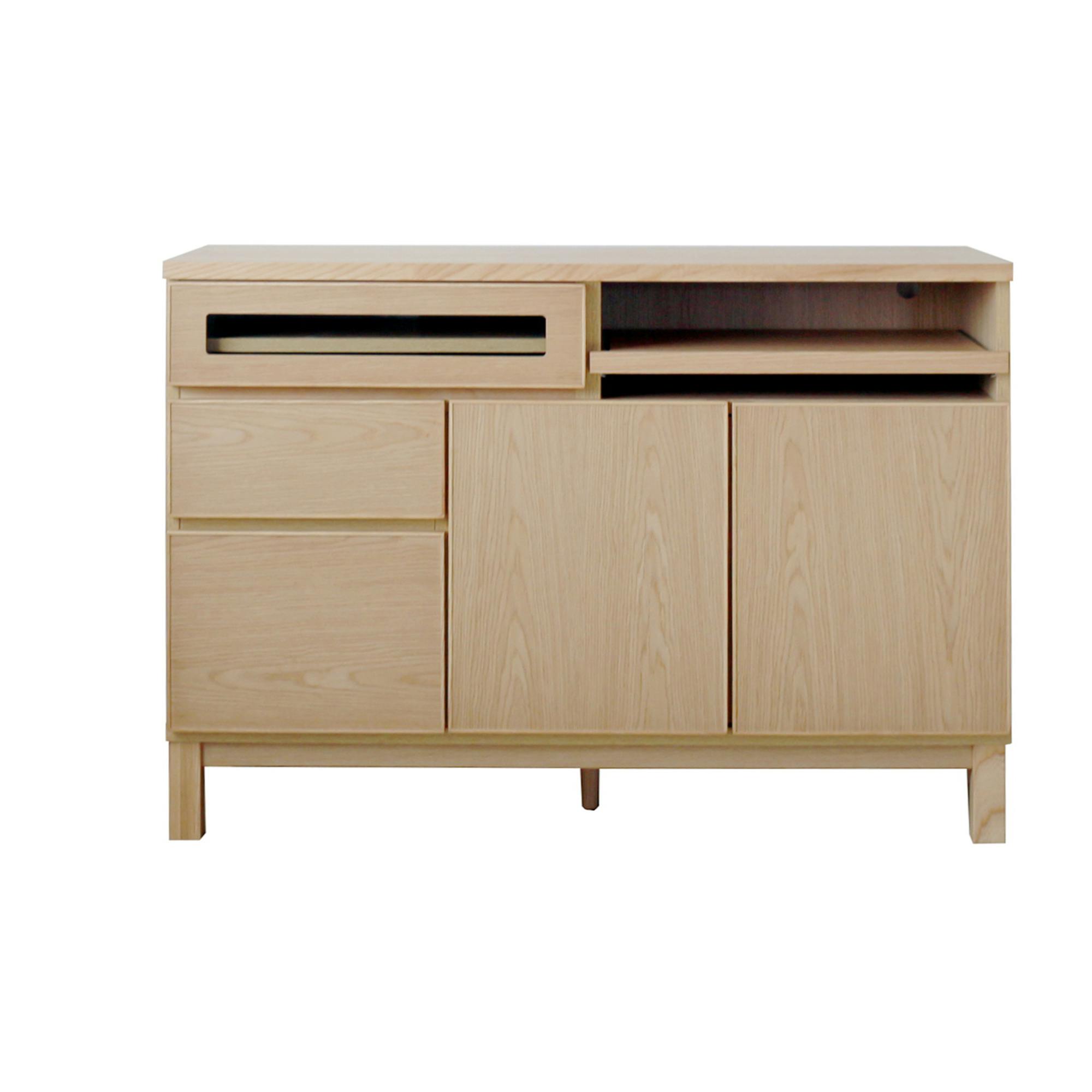 関家具 heisei サイドボード エバー 幅120cm ナチュラル リビング収納 470526(配送方法：開梱設置) 4550140705267【別送品】