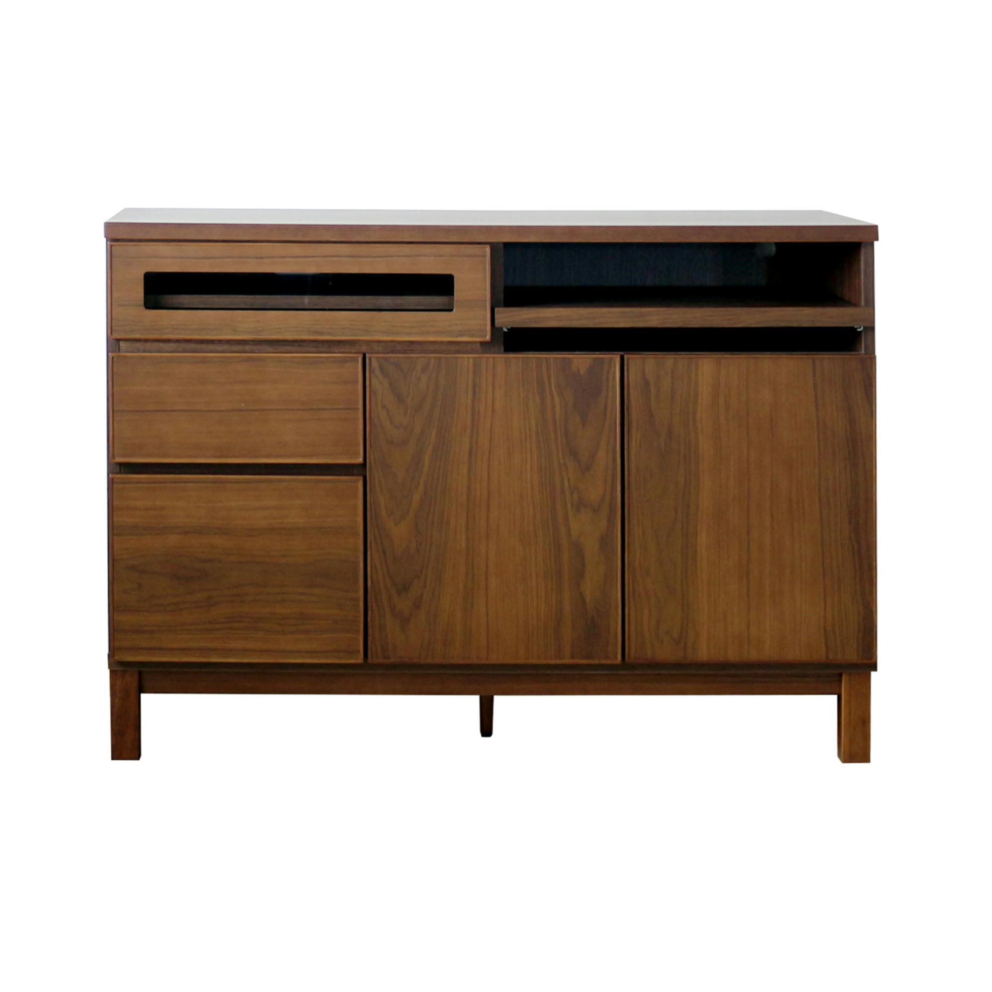 関家具 heisei サイドボード エバー 幅120cm ウォールナット リビング収納 470527(配送方法：開梱設置) 4550140705274【別送品】