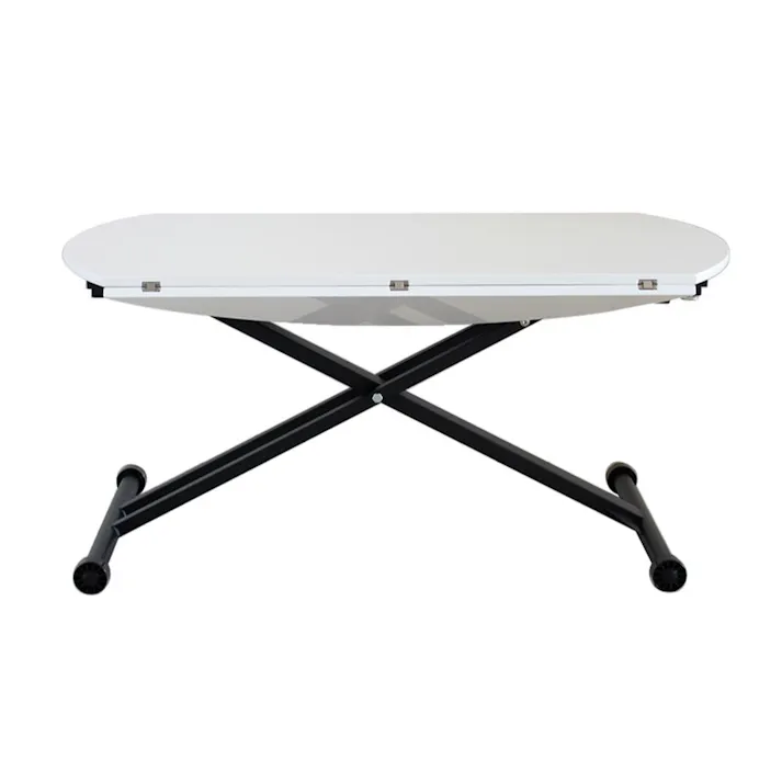 関家具 tohma 昇降テーブル アイルス 幅120cm ホワイト 230261(配送方法:軒下渡し) 4954324089233【別送品】