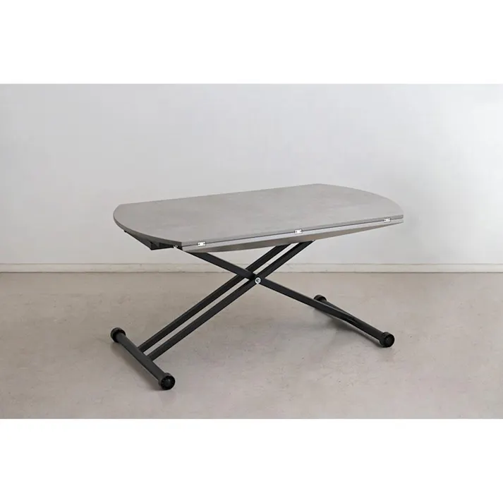 関家具 tohma 昇降テーブル アイルス 幅120cm コンクリート調 375178(配送方法:軒下渡し) 4954324099133【別送品】