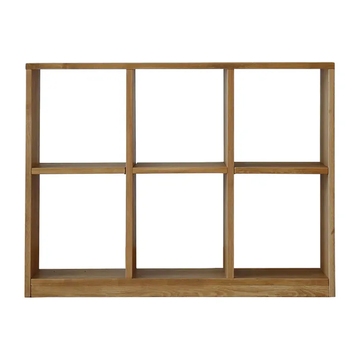 nora. シェルフ ローゼル2 2×3段 ナチュラル 収納家具 リビング収納 棚板 300592【別送品】