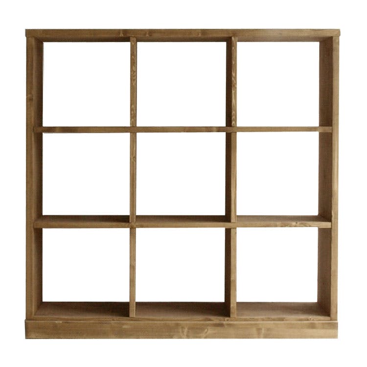 nora. シェルフ ローゼル2 3×3段 ナチュラル 収納家具 リビング収納 棚板 300602【別送品】