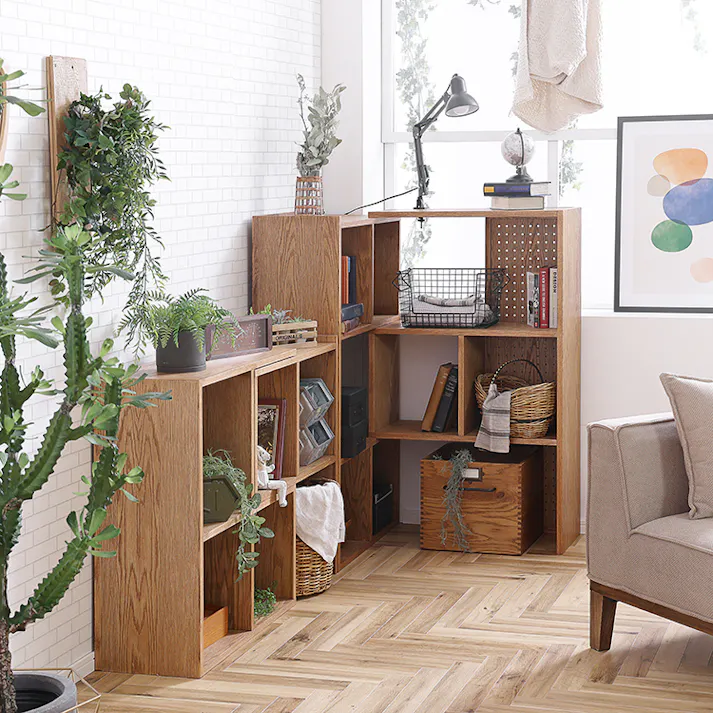 nora. シェルフ レイヤー 3段 収納家具 リビング収納 棚板 367347【別送品】