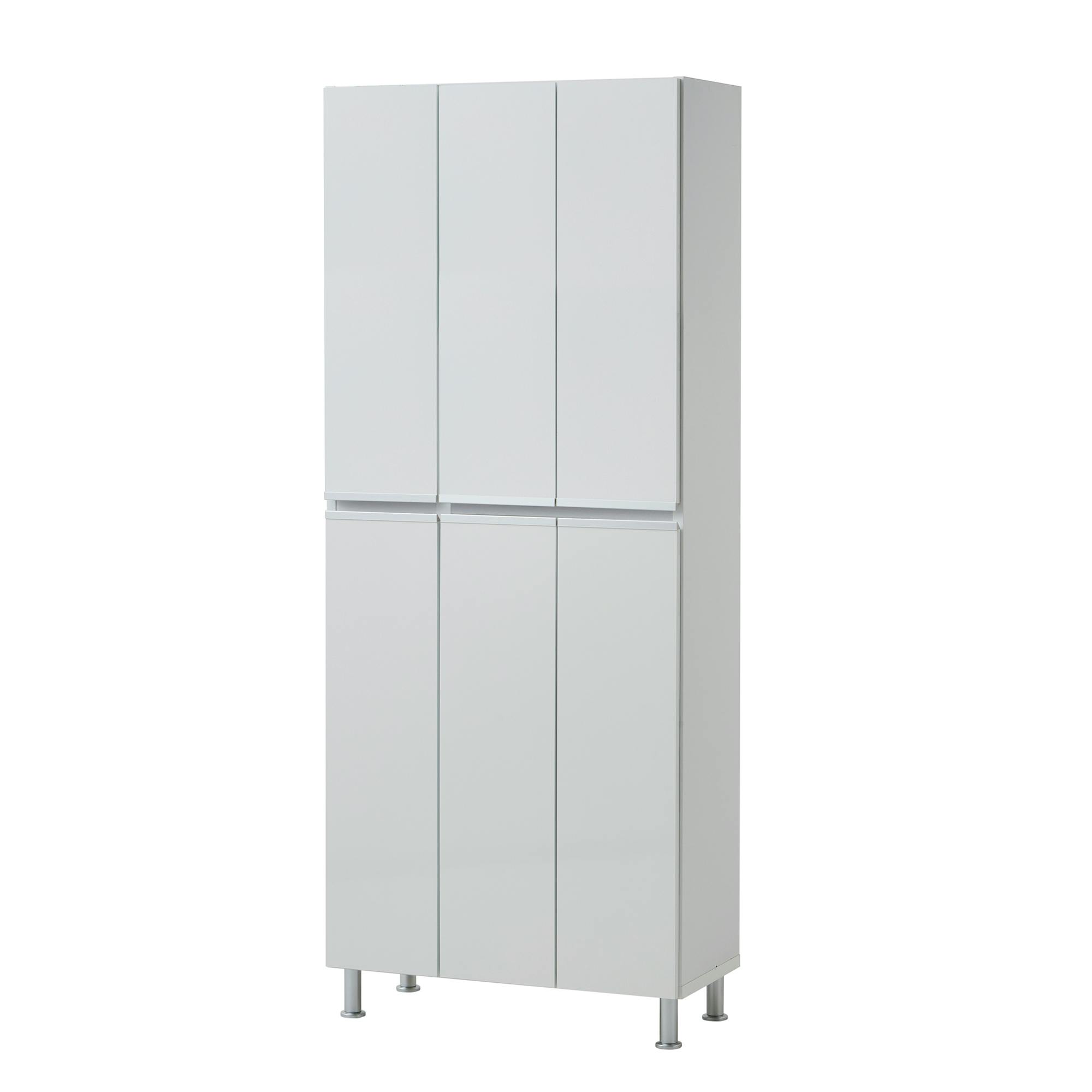 doi シューズボックス リアル 幅75cm×高さ185cm 板戸タイプ ホワイト艶