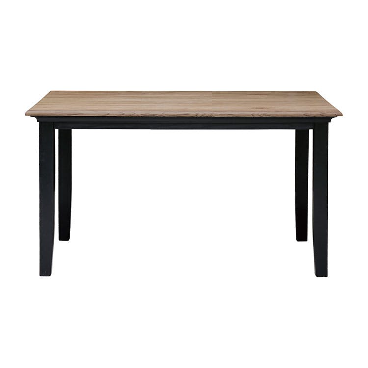 nora. ダイニングテーブル ミナ2 幅135cm ブラック/ナチュラル ツートン ダイニング 食卓 団らん 401089【別送品】