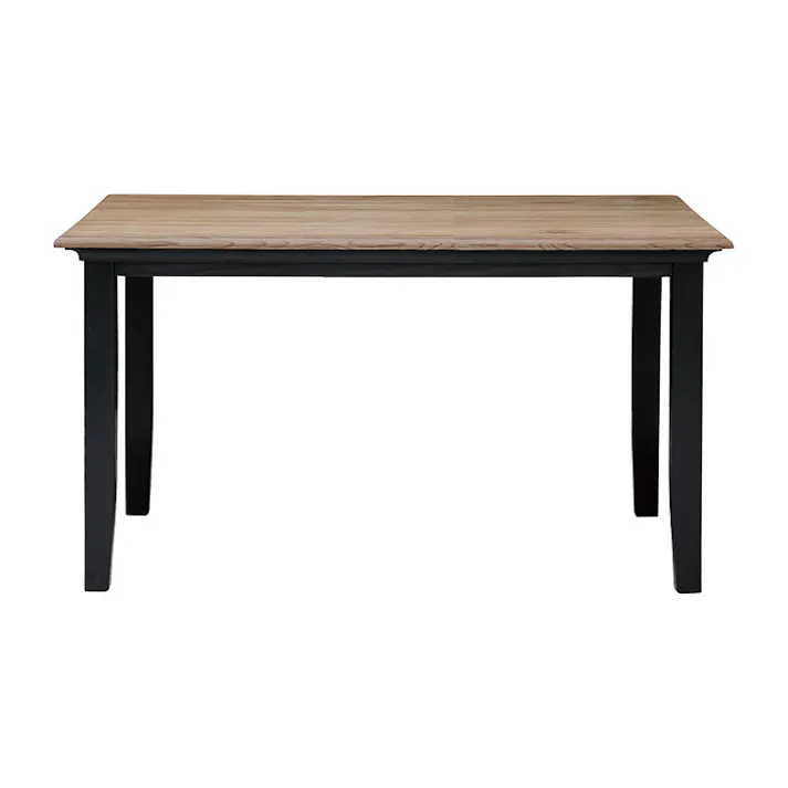 nora. ダイニングテーブル ミナ2 幅135cm ブラック/ナチュラル ツートン ダイニング 食卓 団らん 401089【別送品】