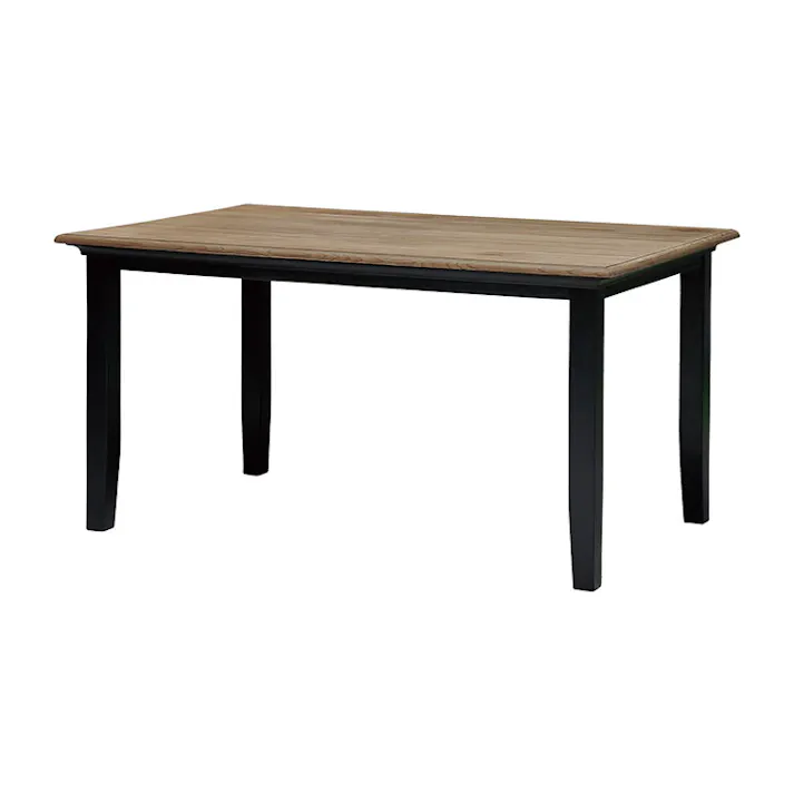 nora. ダイニングテーブル ミナ2 幅135cm ブラック/ナチュラル ツートン ダイニング 食卓 団らん 401089【別送品】