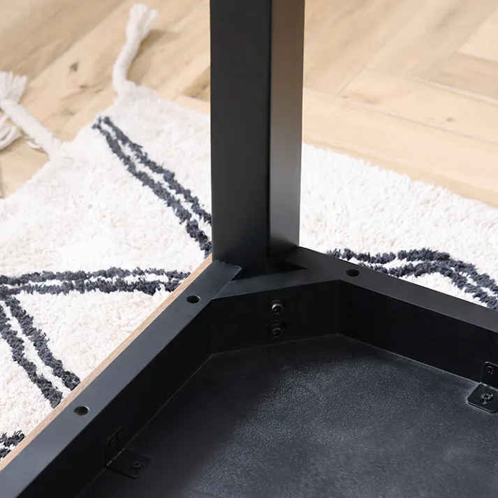 nora. ダイニングテーブル ミナ2 幅135cm ブラック/ナチュラル ツートン ダイニング 食卓 団らん 401089【別送品】