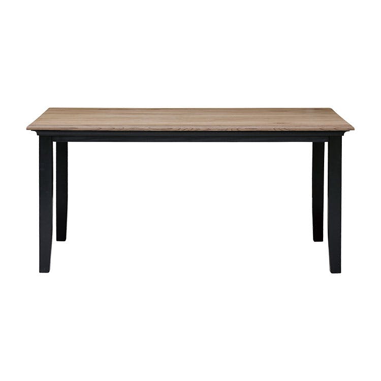 nora. ダイニングテーブル ミナ2 幅150cm ブラック/ナチュラル ツートン ダイニング 食卓 団らん 401091【別送品】