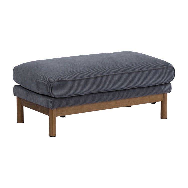 nora. オットマン パンネ グレー スツール ソファベッド デイベッド 410054【別送品】