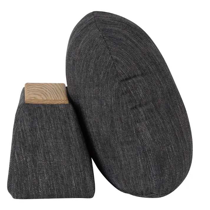 nora. バックレスト モーク Sサイズ ビター 背もたれ クッション 布 410562【別送品】