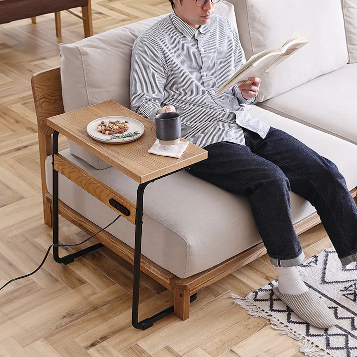 nora. サイドテーブル パウンド2 リビングテーブル ミニテーブル 机 416527【別送品】