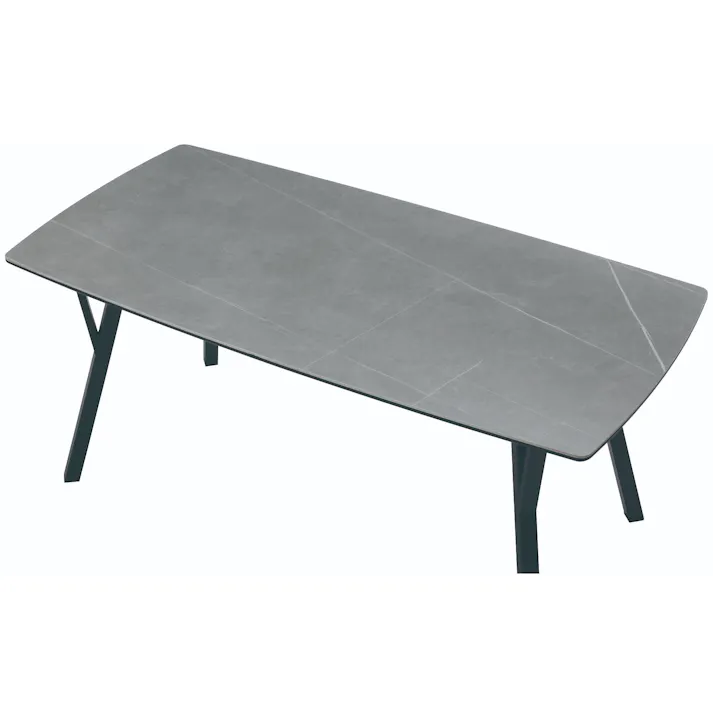 to meet ダイニングテーブル バード 幅160cm グレー ダイニング 食卓 団らん 421475【別送品】