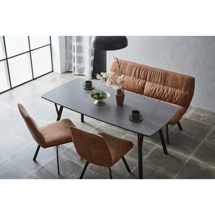 to meet ダイニングテーブル バード 幅160cm グレー ダイニング 食卓 団らん 421475【別送品】