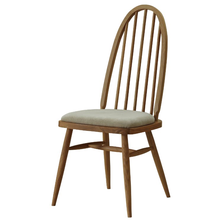 nora. ダイニングチェア インディ2 布座 ミストホワイト 食卓椅子 団らん 食事 423612【別送品】