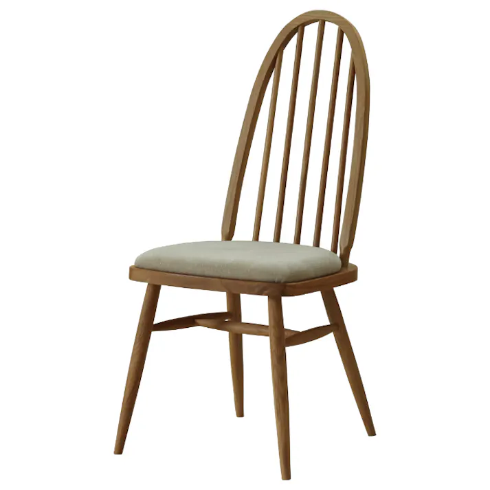 nora. ダイニングチェア インディ2 布座 ミストホワイト 食卓椅子 団らん 食事 423612【別送品】