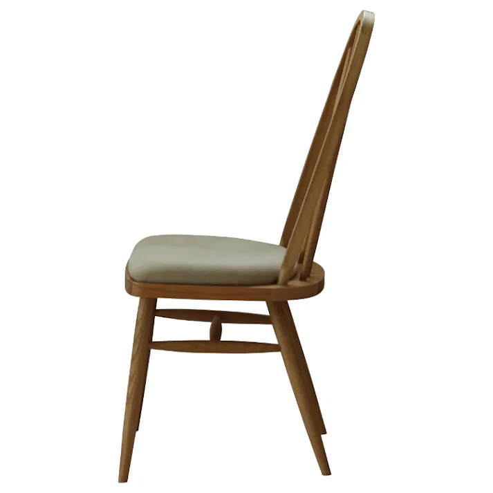 nora. ダイニングチェア インディ2 布座 ミストホワイト 食卓椅子 団らん 食事 423612【別送品】