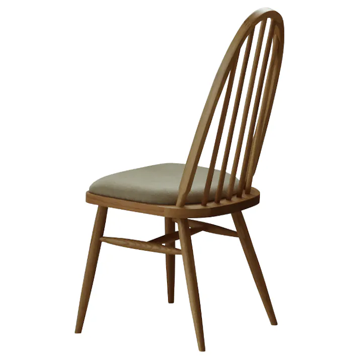 nora. ダイニングチェア インディ2 布座 ミストホワイト 食卓椅子 団らん 食事 423612【別送品】