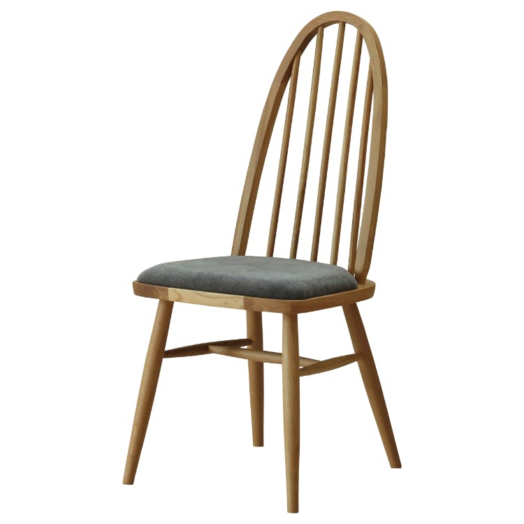 nora. ダイニングチェア インディ2 布座 レッドグレー 食卓椅子 団らん 食事 423614【別送品】