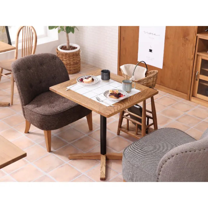 nora. ダイニングテーブル トフィー2 幅60×高さ70cm タイル天板 ミニテーブル カフェテーブル 食卓 426544【別送品】