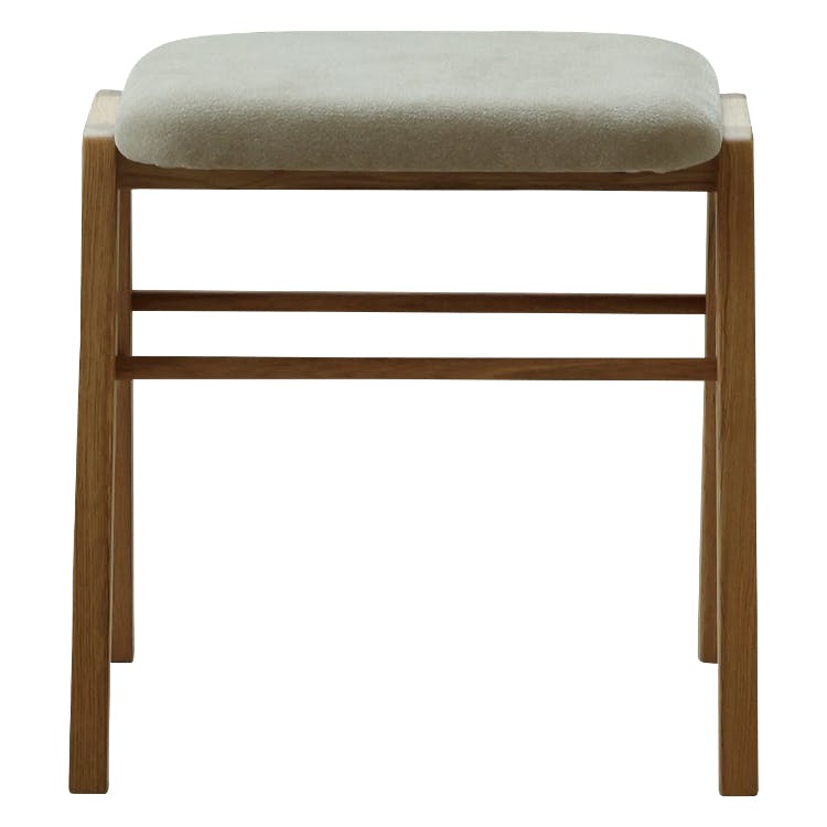 nora. スツール リンクス3 布座 ミストホワイト ミニテーブル チェア 椅子 426816【別送品】