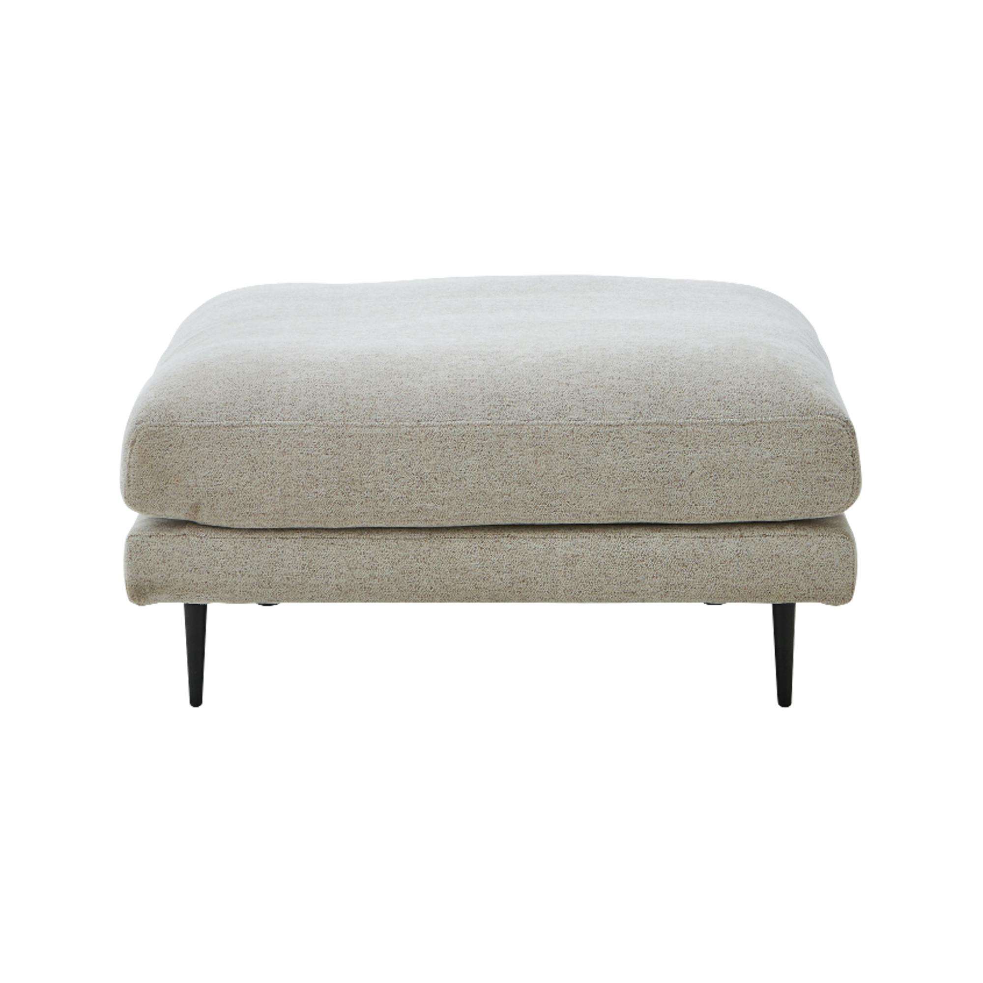 to meet ソファ アリシア スツール アイボリー 足置き 布ソファ ファブリック 432545【別送品】