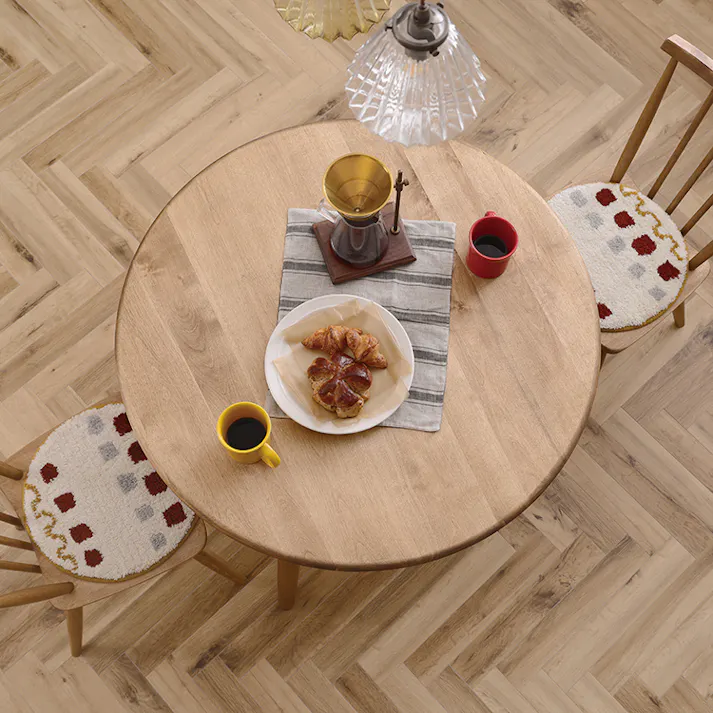 nora. ダイニングテーブル ロジー 幅105cm 丸天板 ダイニング 食卓 団らん 433390【別送品】