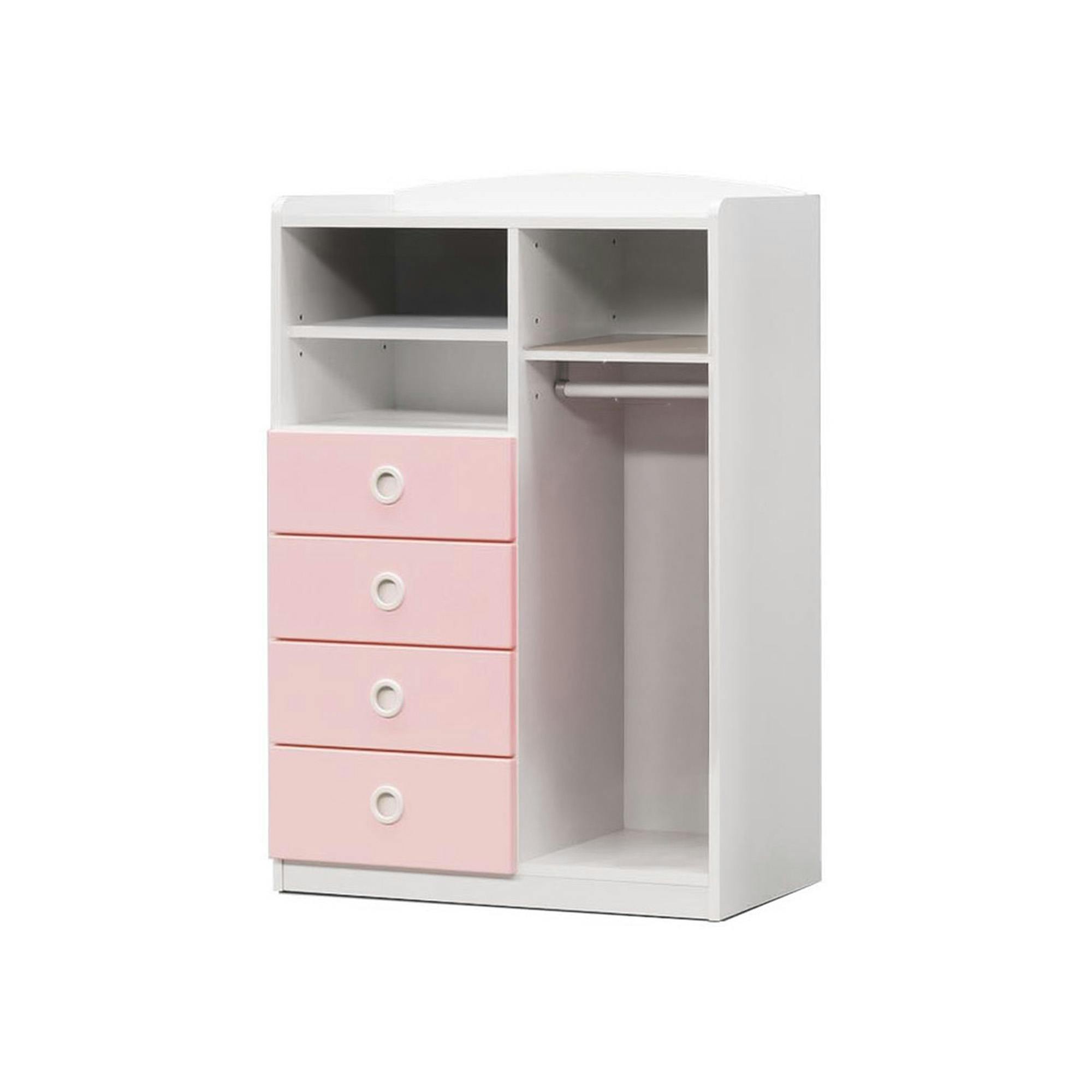 oka キッズマルチ収納 クレア 幅80cm ピンク 子ども用品 知育 おもちゃ 444624【別送品】