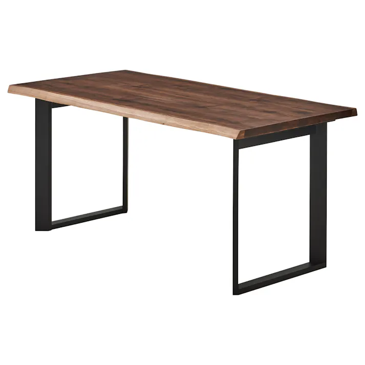 to meet ダイニングテーブル ビルズ 幅160cm ウォールナット天板 ブラック脚 ダイニング 食卓 団らん 445289【別送品】
