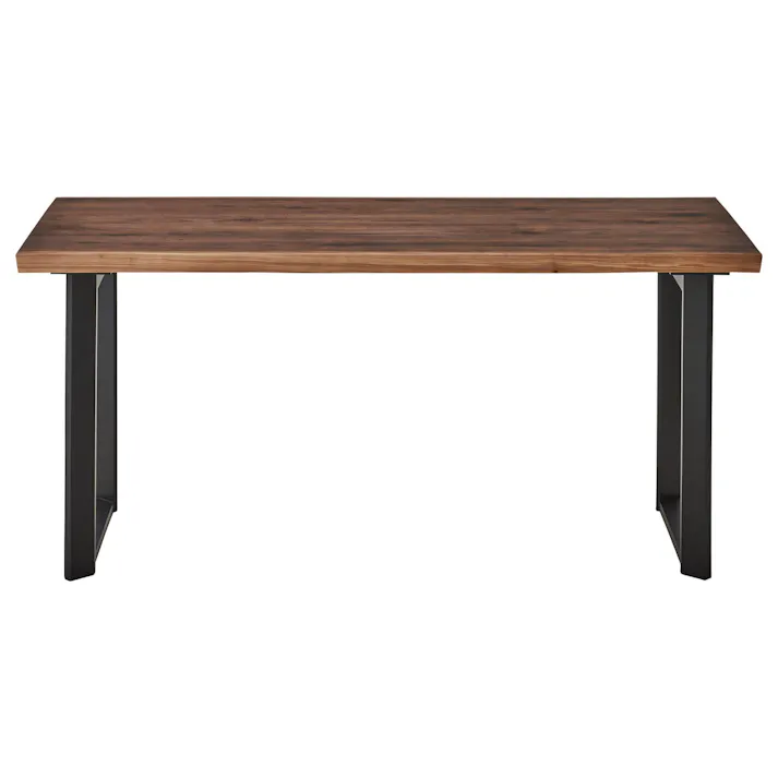to meet ダイニングテーブル ビルズ 幅160cm ウォールナット天板 ブラック脚 ダイニング 食卓 団らん 445289【別送品】