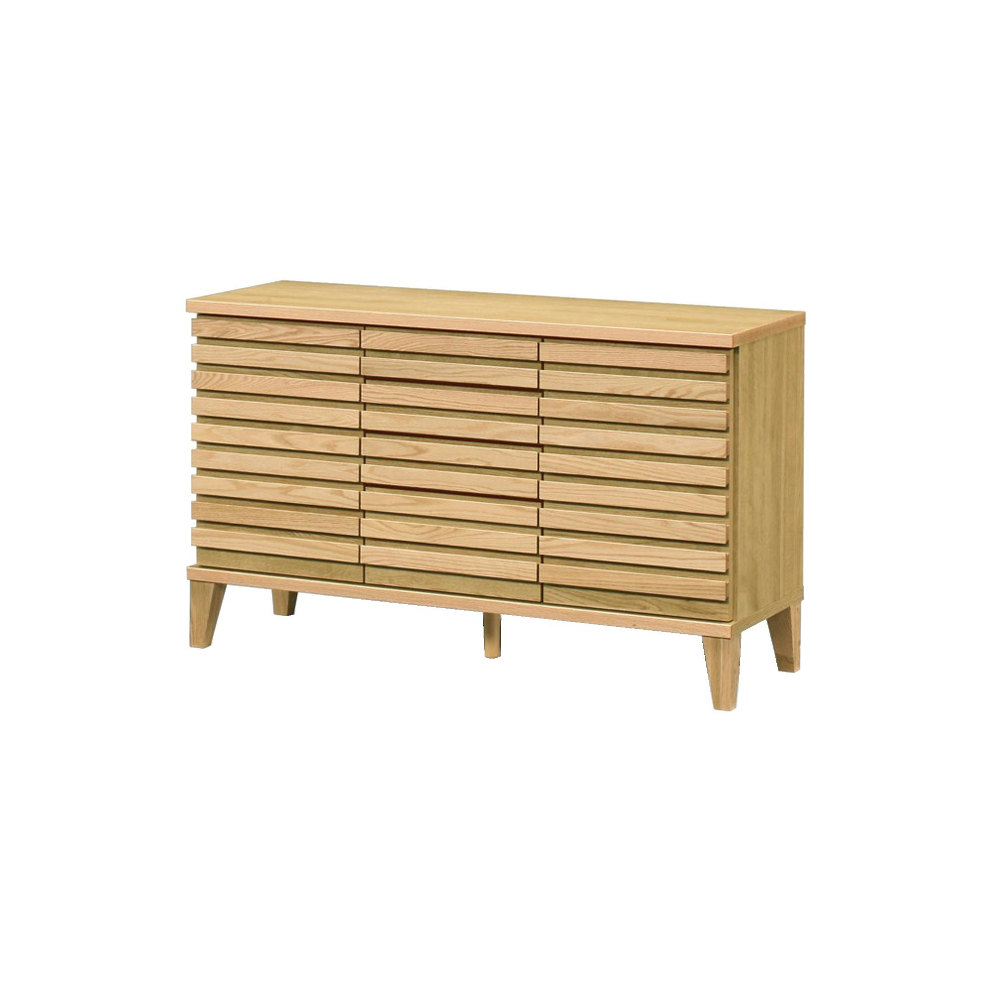 oka サイドボード セゾン 幅119cm オーク キャビネット リビング収納 物入れ 446360【別送品】