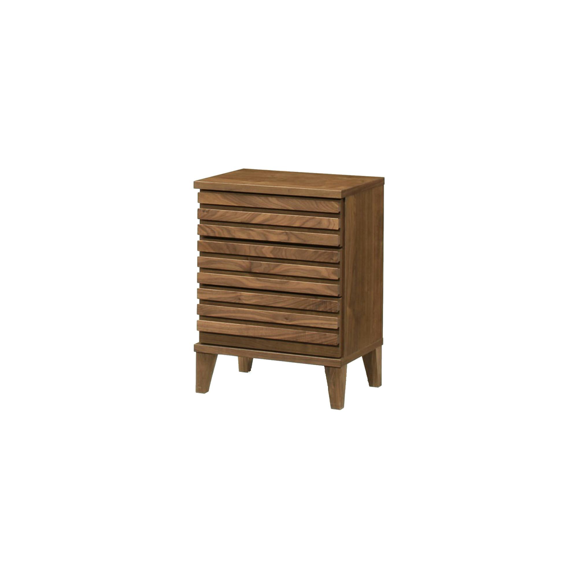 oka チェスト セゾン 幅53cm 3段 ウォールナット タンス 収納家具 リビング収納 446361【別送品】