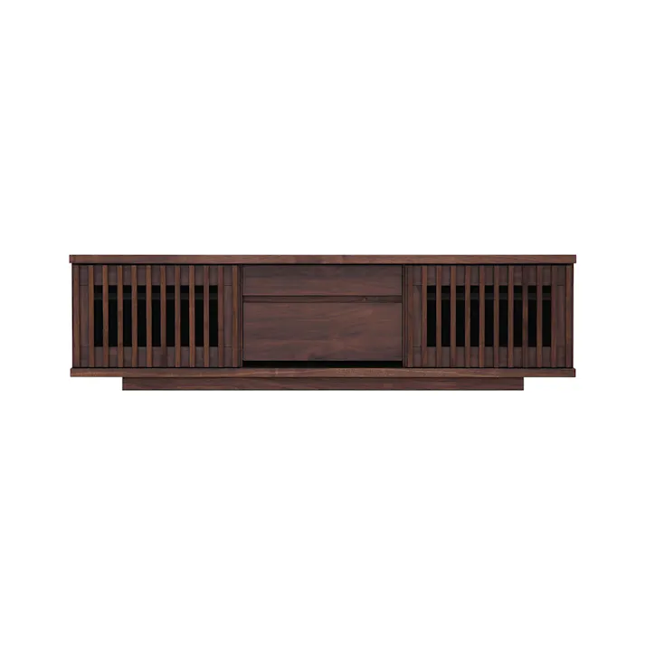 oka テレビボード バリュー 幅150cm ウォールナット テレビ台 オーディオデッキ ローボード 446406【別送品】