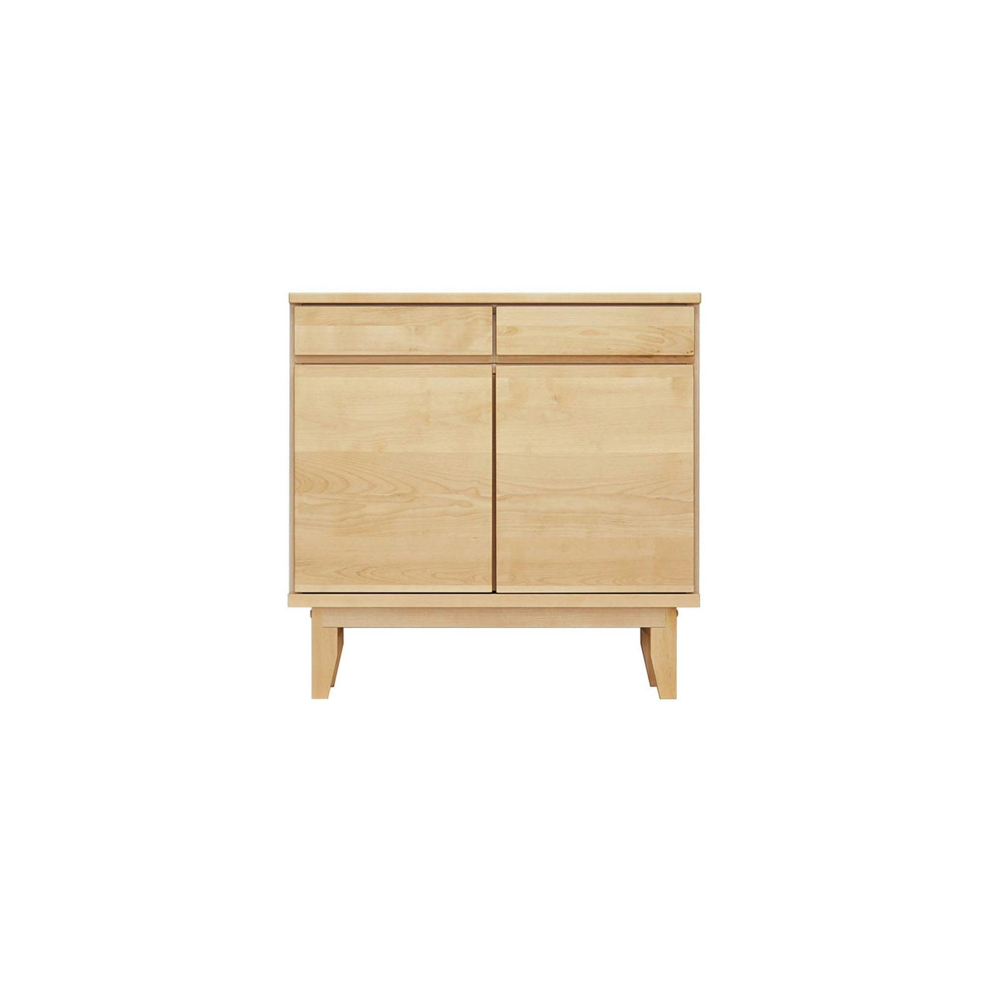 oka サイドボード ラーム 幅80cm キャビネット リビング収納 物入れ 446417【別送品】