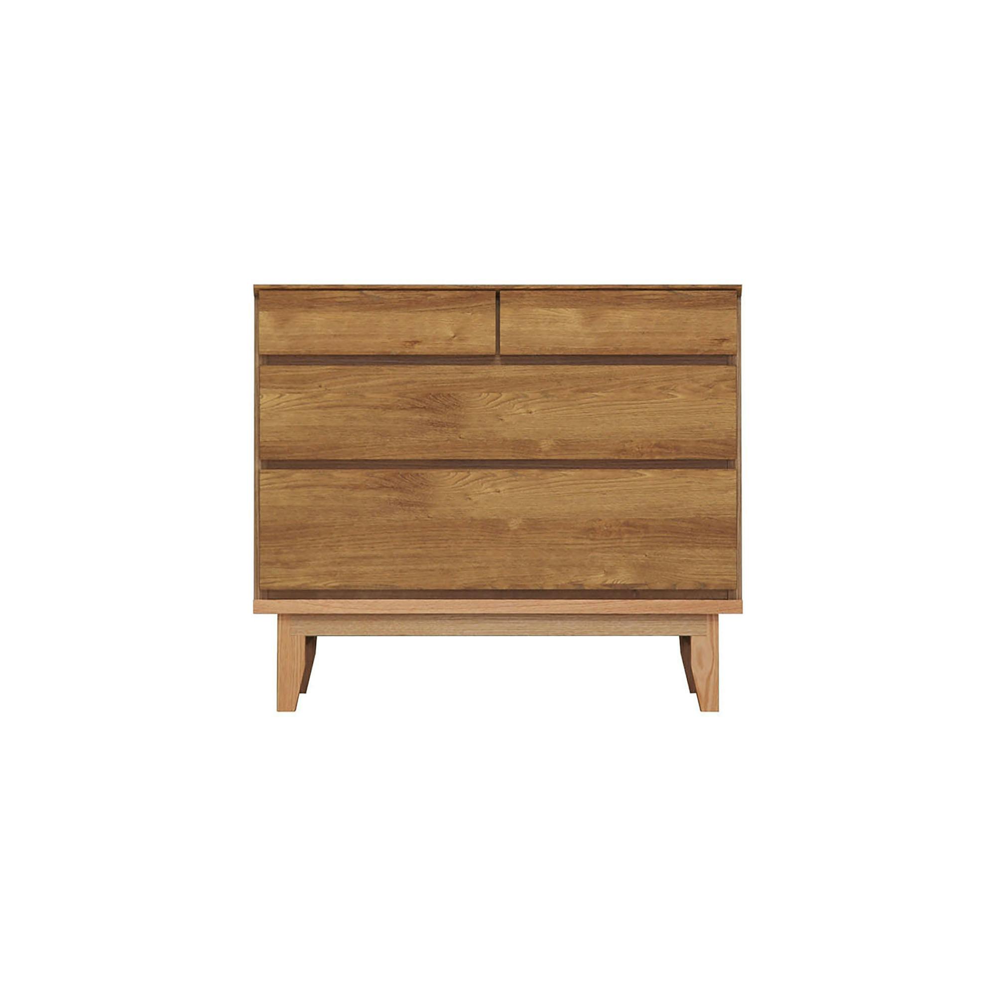 oka ローチェスト ラムジー 幅90cm 3段 オーク タンス 収納家具 リビング収納 446425【別送品】