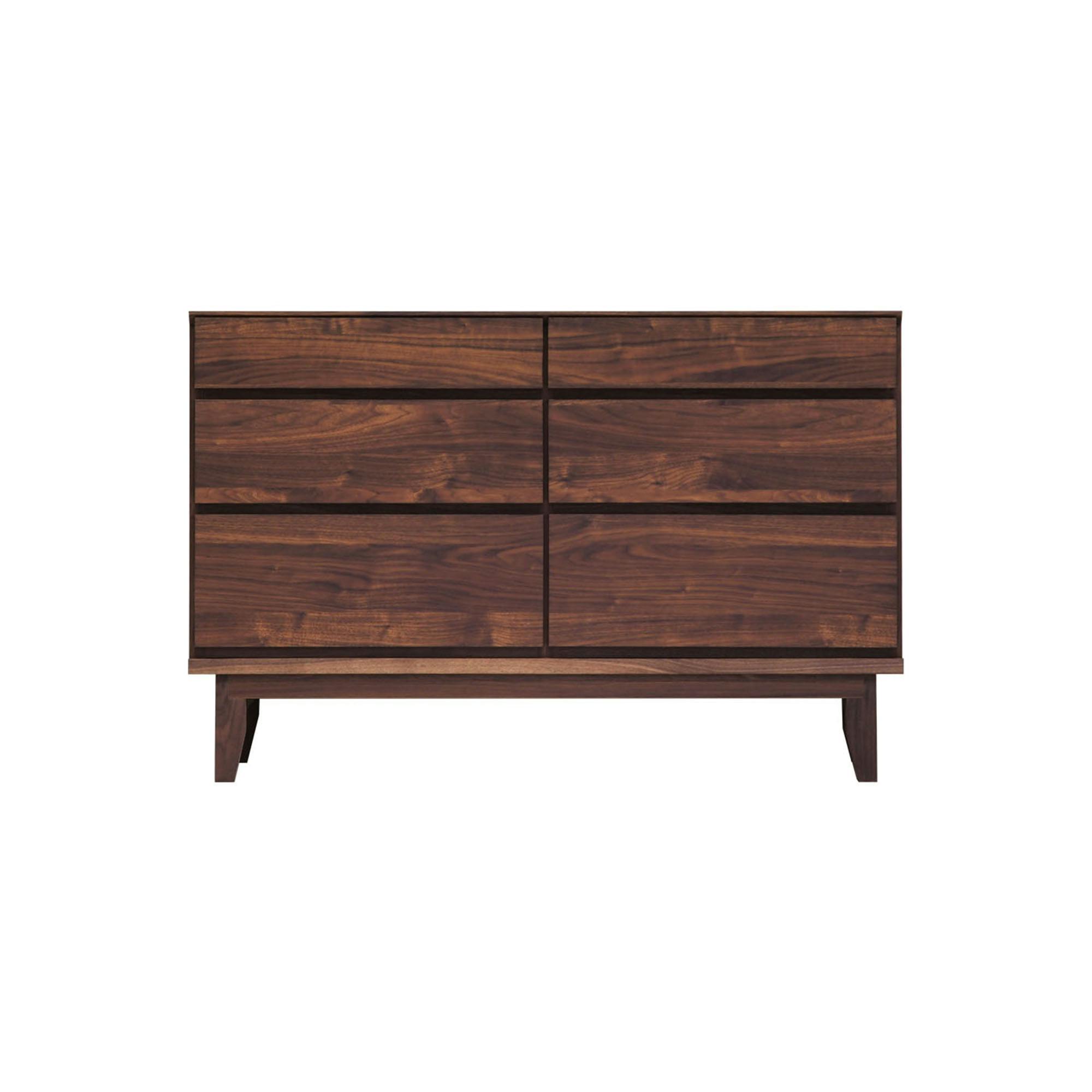 oka ローチェスト ラムジー 幅120cm 3段 ウォールナット タンス 収納家具 リビング収納 446426【別送品】