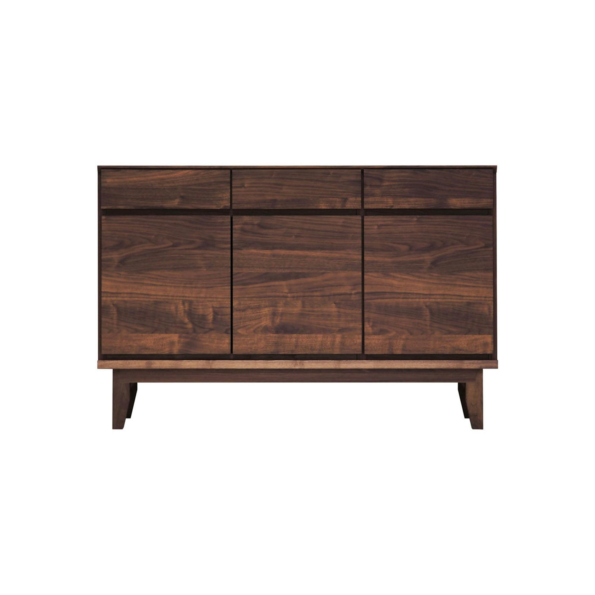 oka サイドボード ラムジー 幅120cm ウォールナット キャビネット リビング収納 物入れ 446430【別送品】