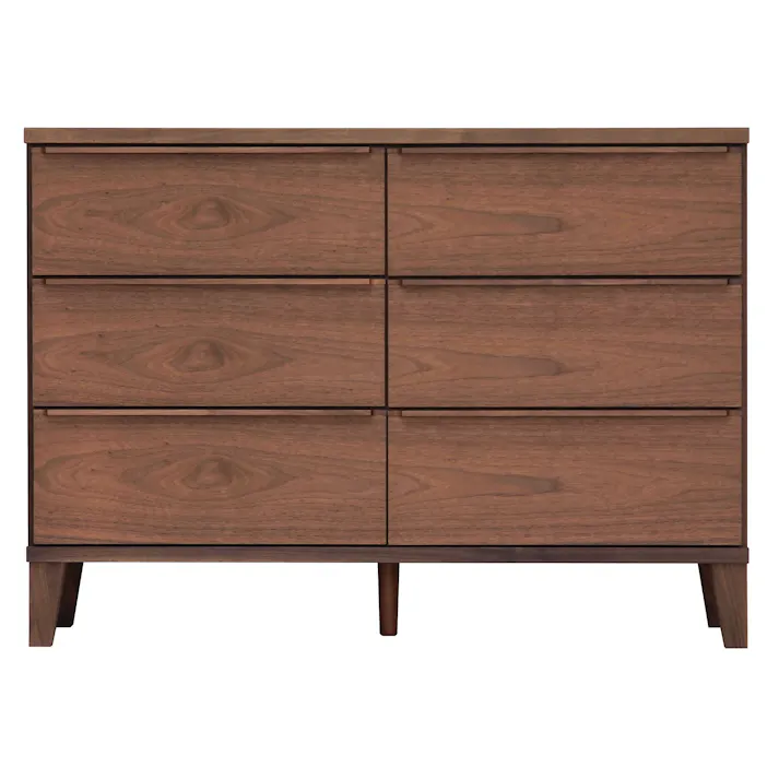 oka ローチェスト レオ 幅120cm 3段 ウォールナット タンス 収納家具 リビング収納 446434【別送品】