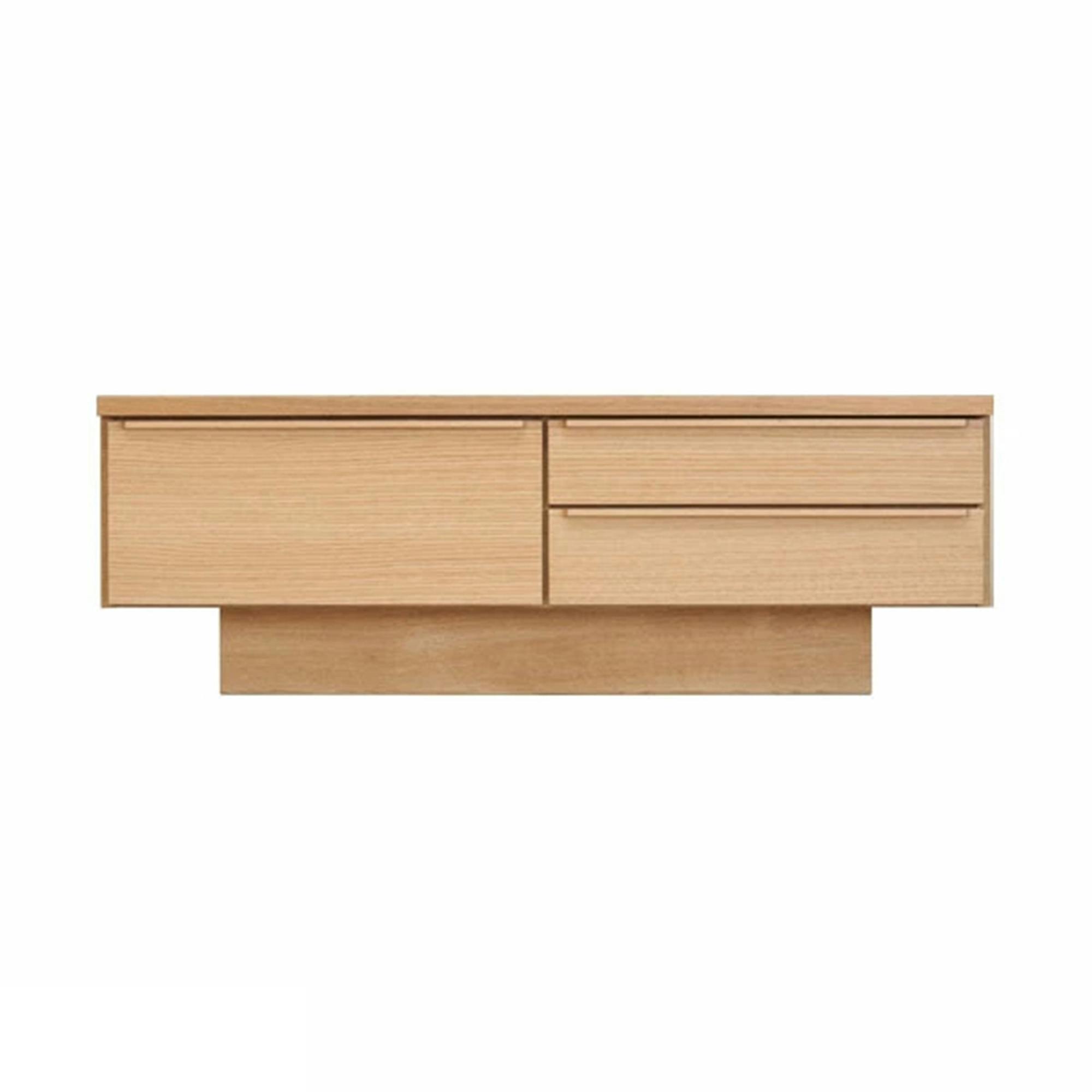 oka リビングテーブル(収納付き) レオ 幅120cm オーク センターテーブル 座卓 ローテーブル 446437【別送品】